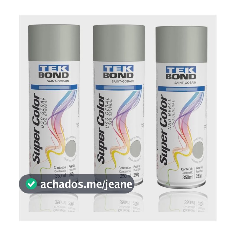 Kit 3 Primer Fundo Preparador Cinza Uso Geral 350ml