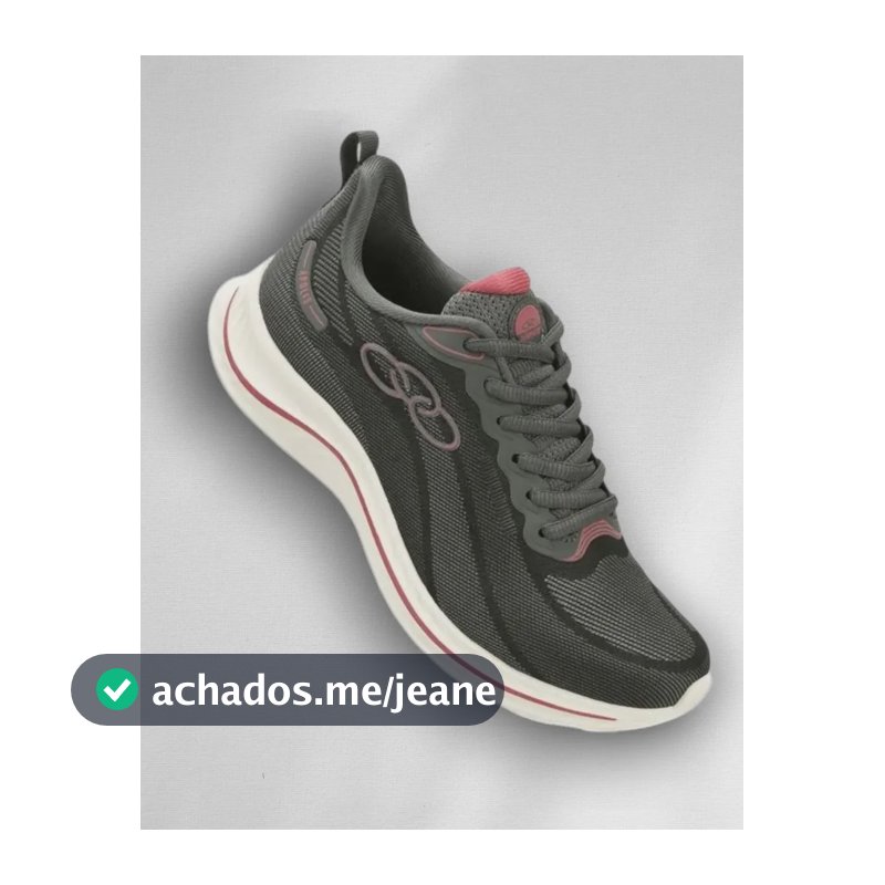 Tênis Olympikus Apolis Esportivo Original Feminino Chumbo 38 Br