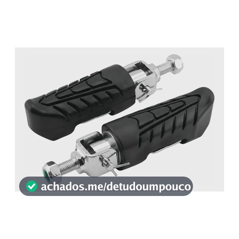 Pedaleira Universal Retrátil Protetor Carenagem Descanso Pé