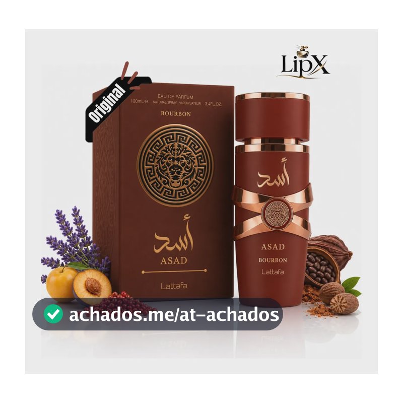 Perfume Árabe Asad Bourbon 100ml Lipx