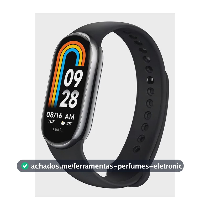 Relógio Xiaomi Smart Mi Band 8 1.62" Amoled Preto