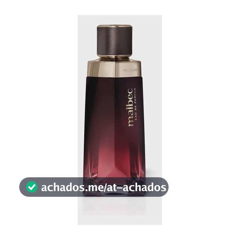 Malbec Eau De Parfum O Boticário Masculino Original 90ml