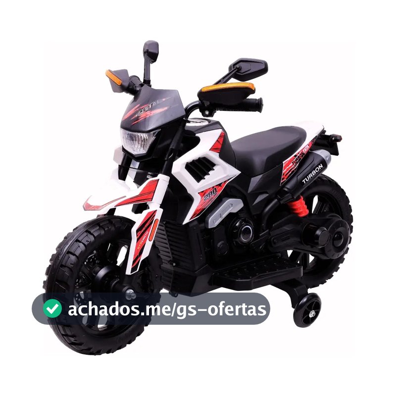 Moto Elétrica Infantil Turbon Com Rodinhas Branco Zippy Toys