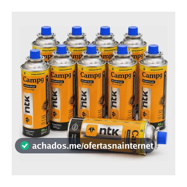 Refil Fogareiro E Maçarico Portátil 227g Liderança Kit 10 Refil
