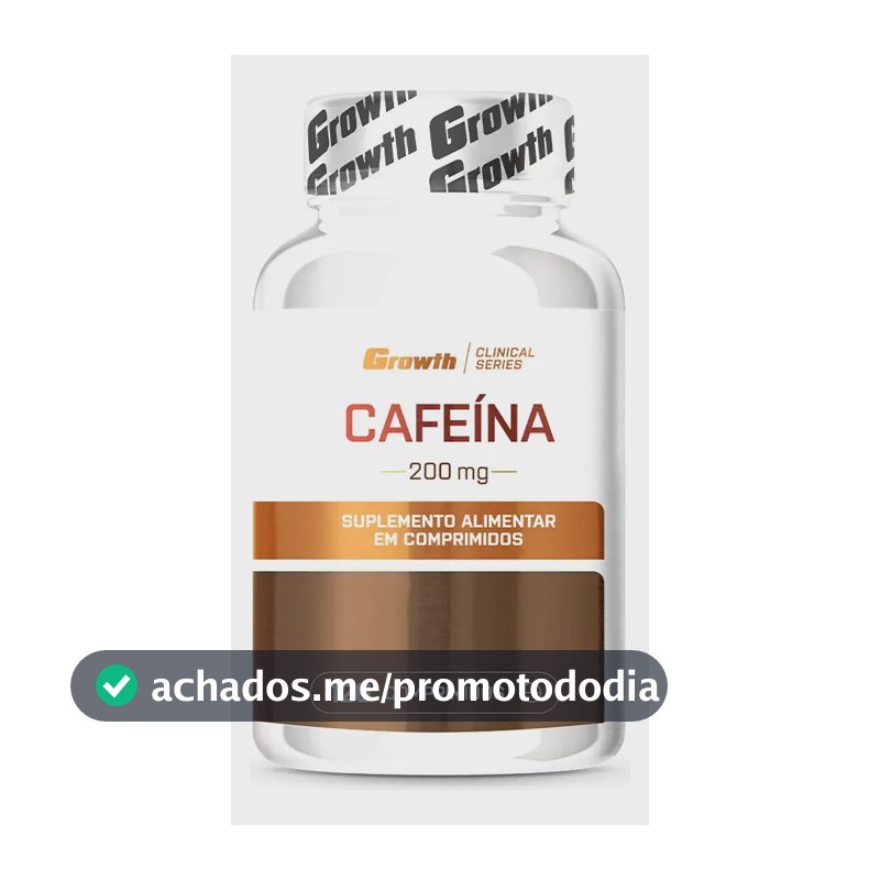 Cafeína 200mg 120 Comprimidos Growth Supplements