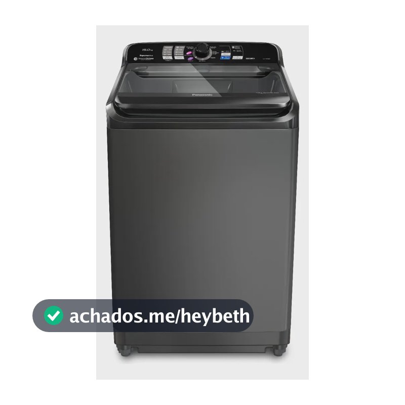 Máquina de Lavar Panasonic 15kg Titânio 127v NA-F150B1T