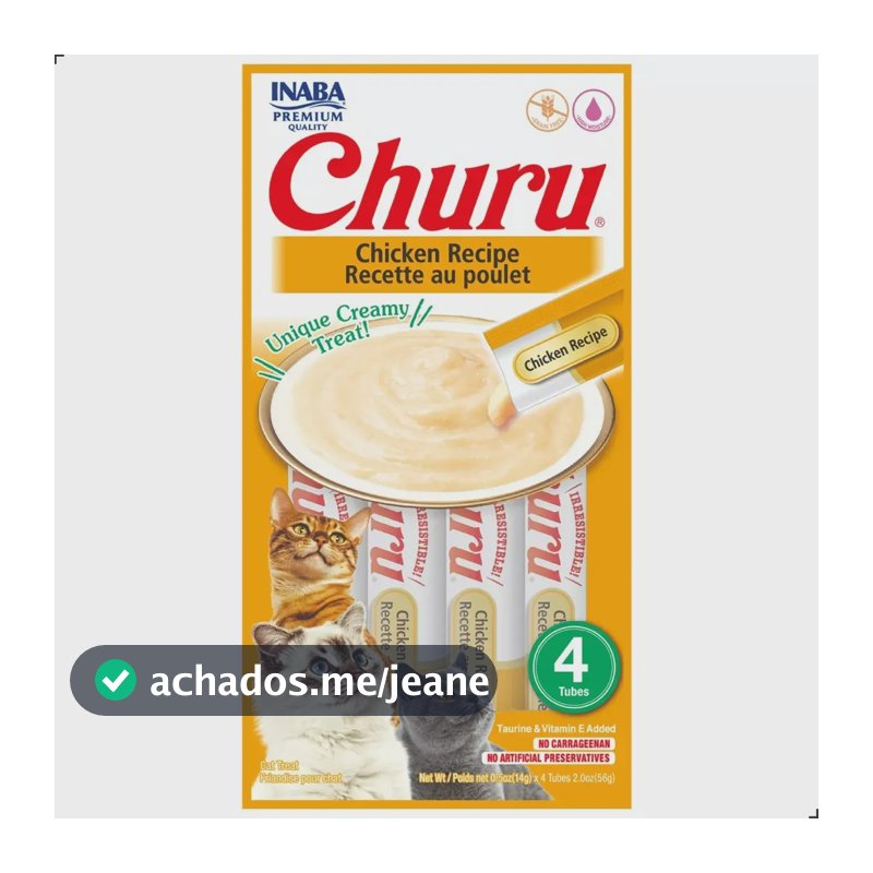 Petisco Para Gatos Churu Sabor Frango 56g