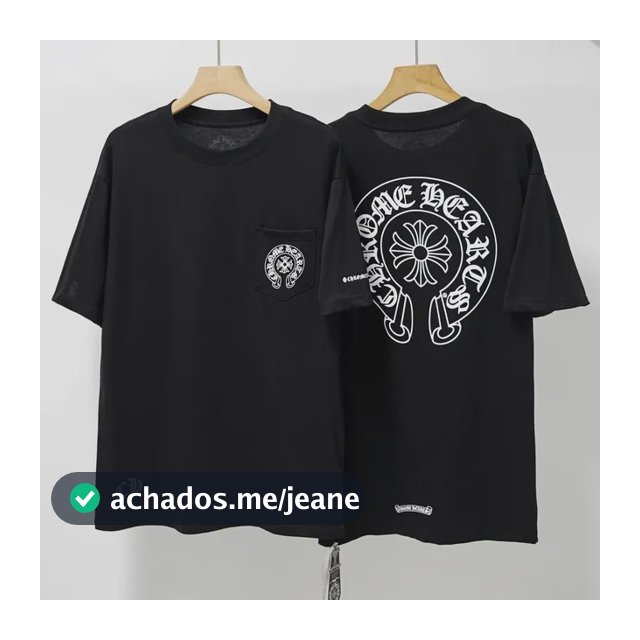 Camiseta Chrome Hearts Horse De Manga Curta