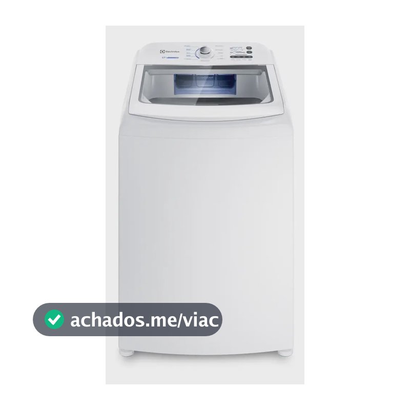 Máquina de Lavar 17kg Electrolux Essential Care com Cesto Inox, Jet&Clean e Ultra Filter LED17