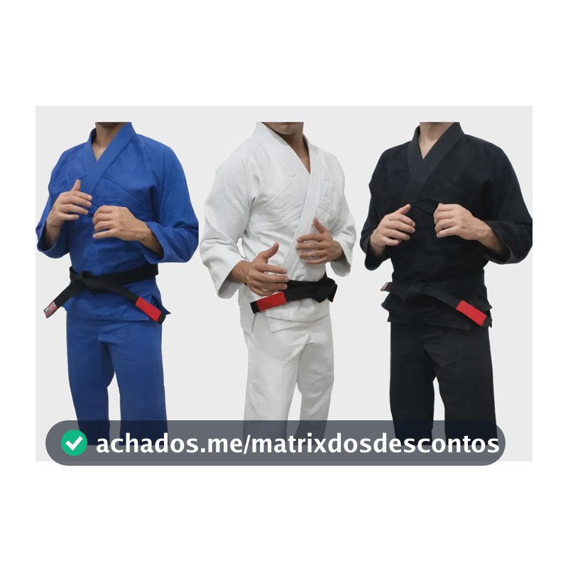 Kimono Jiujitsu C/ Faixa Branca Trançado Adulto