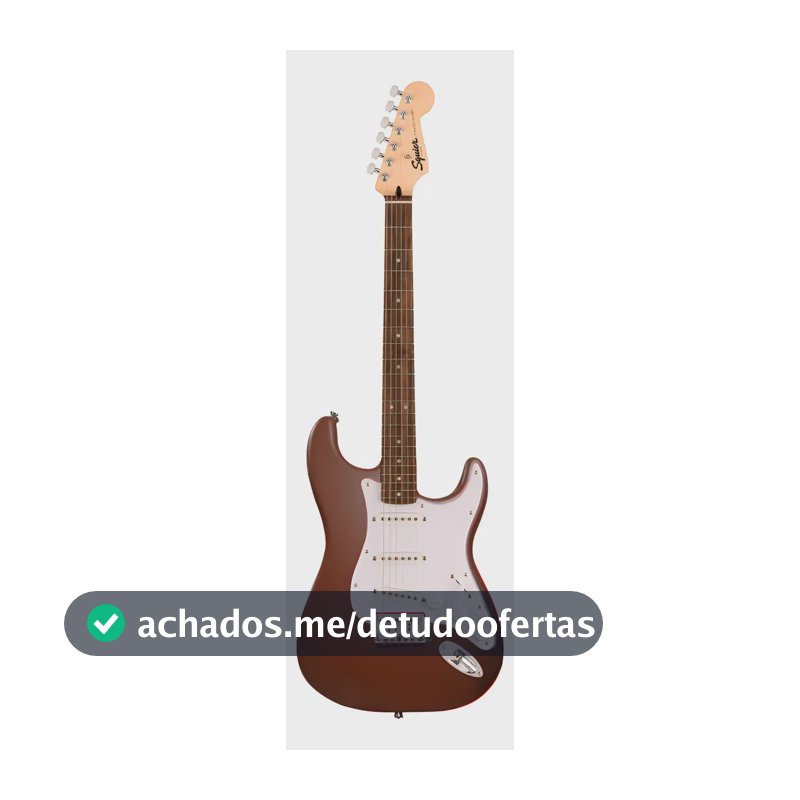 Guitarra Fender Squier Debut Stratocaster Vermelha Destro Vermelho Louro Da Índia