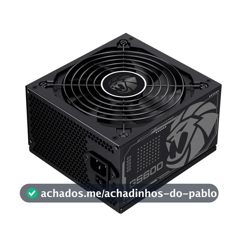 Fonte De Alimentacao 600w Gs600 80 Plus White Gamemax Cor Preto