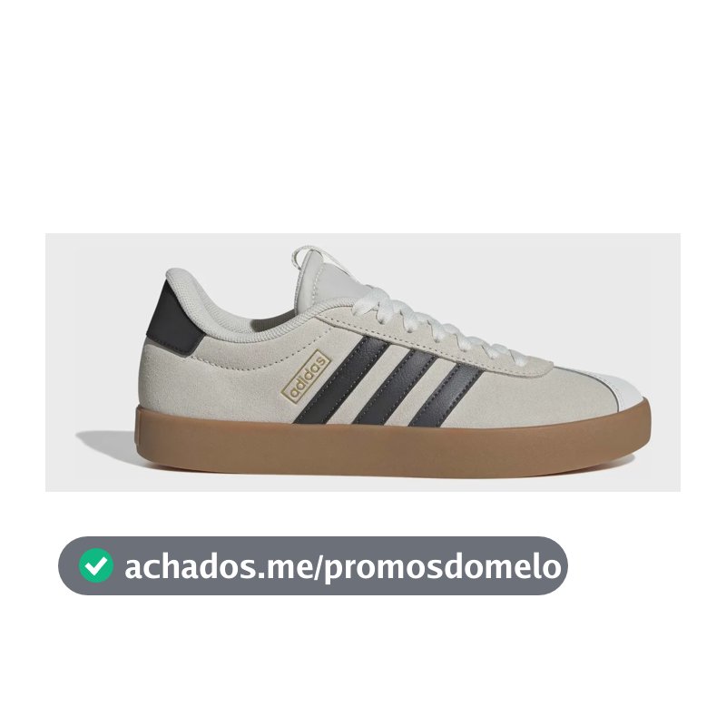 Tênis Masculino E Feminino Vl Court 3.0 adidas Owhite/gresix/goldmt Liso 37 Br