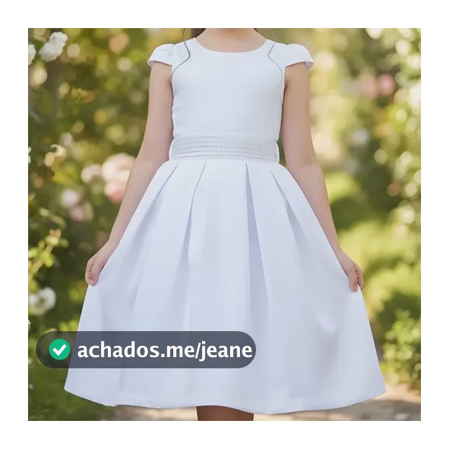 Vestido Infantil Rodado Luxo Menina Festa Midi Cinto Pérola
