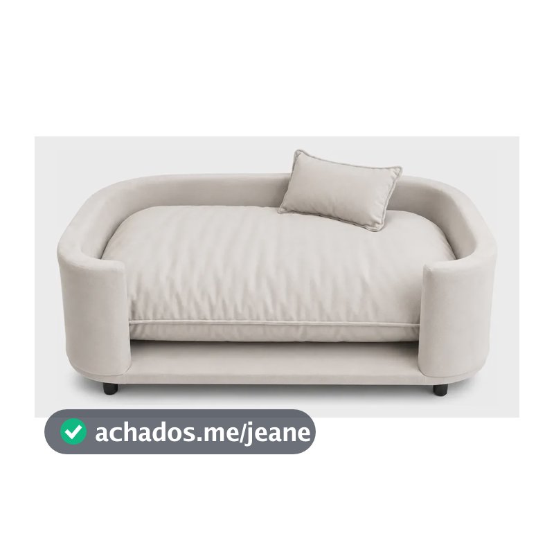 Cama Para Pet Cachorro E Gato Premium Confortável Delicada Bege Liso