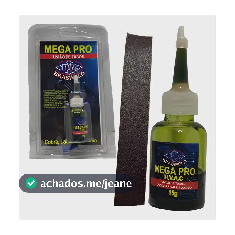 Solda Fria Mega Pro Hvac P/ União Tubos Cobre Latão Alumínio