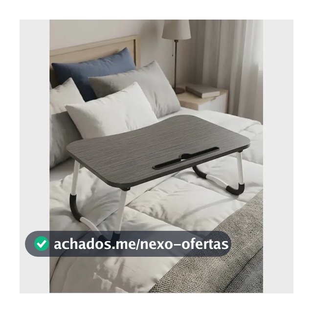 Mesa Suporte Dobrável Para Notebook Cama Sofá Portátil Home Office Apoio Preta Pítia