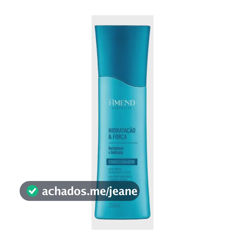 Condicionador Fortalece Hidratante Hialuronico Amend 250ml