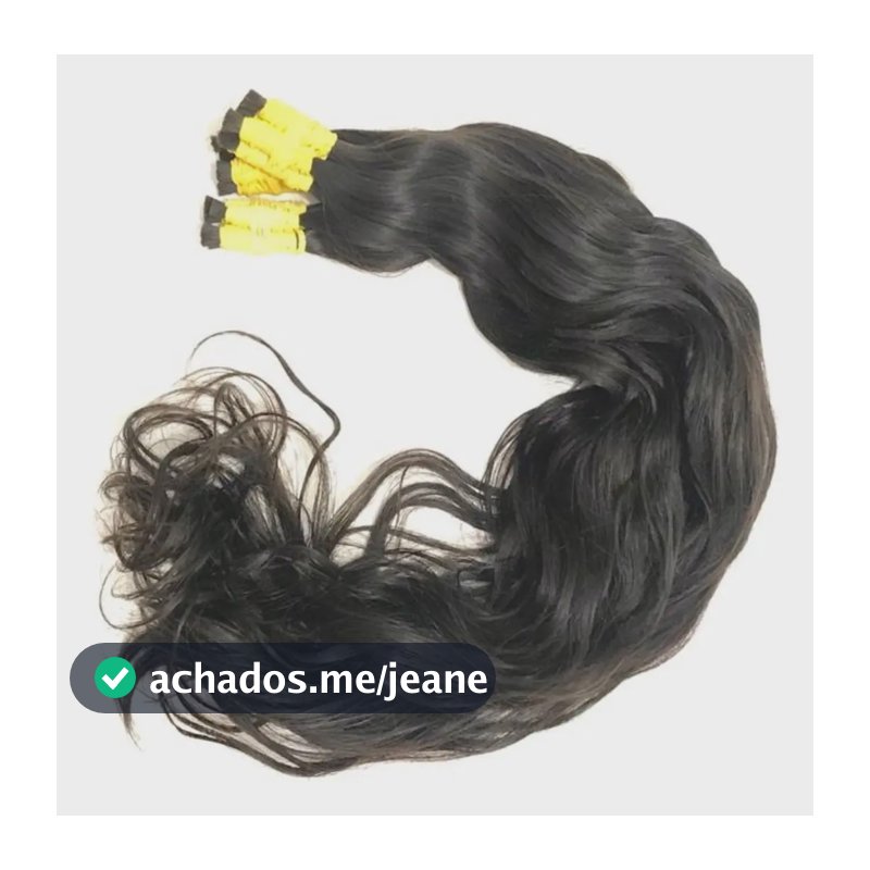 Cabelo Humano Para Mega Hair Virgem Ondulado 50/55cm, 50grs Castanho