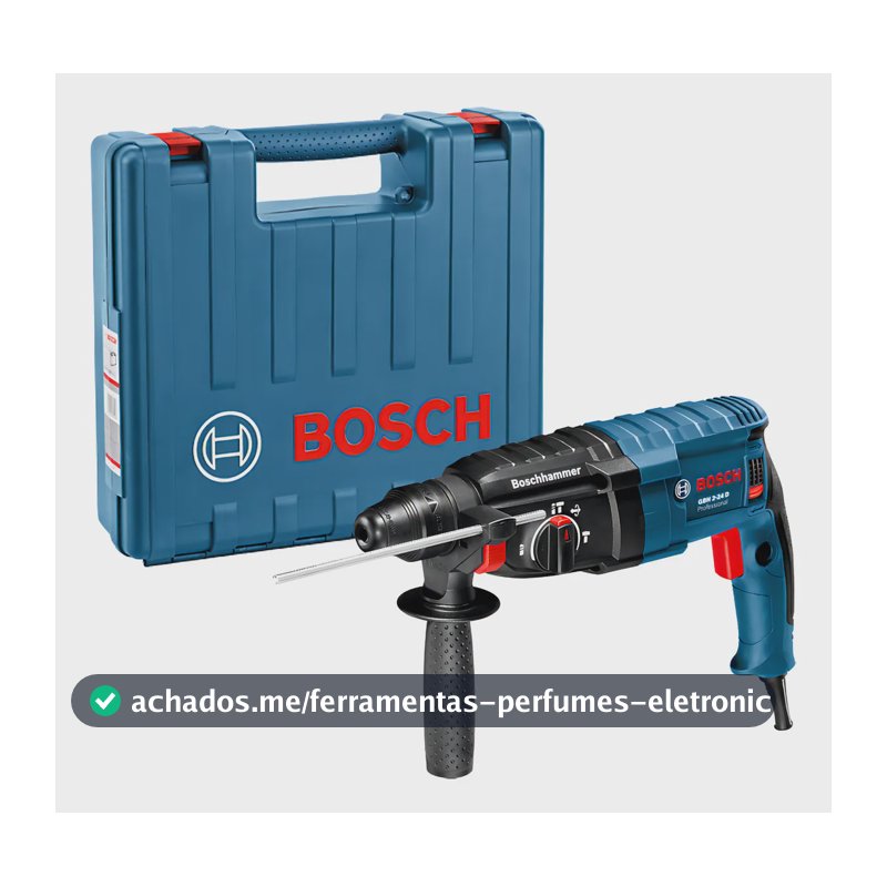 Martelete Rompedor e Perfurador Bosch GBH 2-24 D 220V + Maleta 06112A02E0