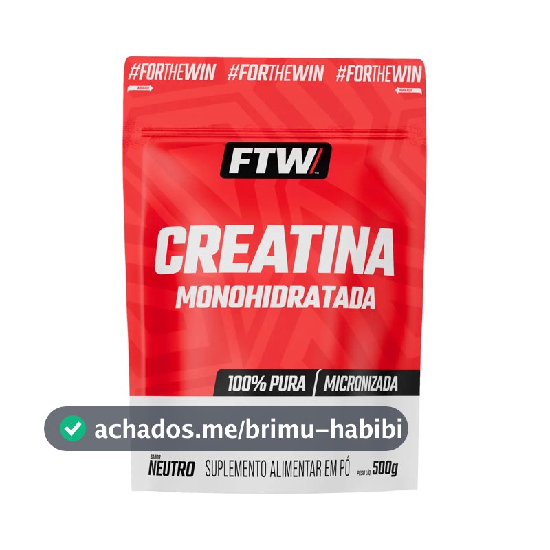 Creatina FTW em pó Sem sabor x 500g