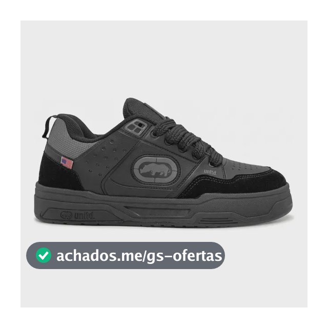 Tênis Ecko Venice Unissex | Preto Grafite Preto 39 Br