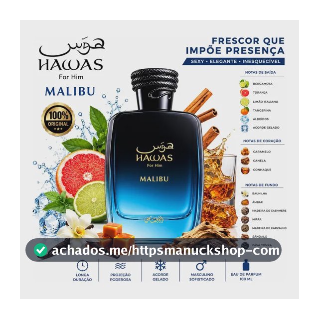 Perfume Masculino Rasasi Hawas Malibu Edp 100 Ml