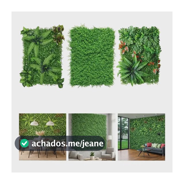 Placa Jardim Vertical Artificial Flor Folhagem 40cmx60cm