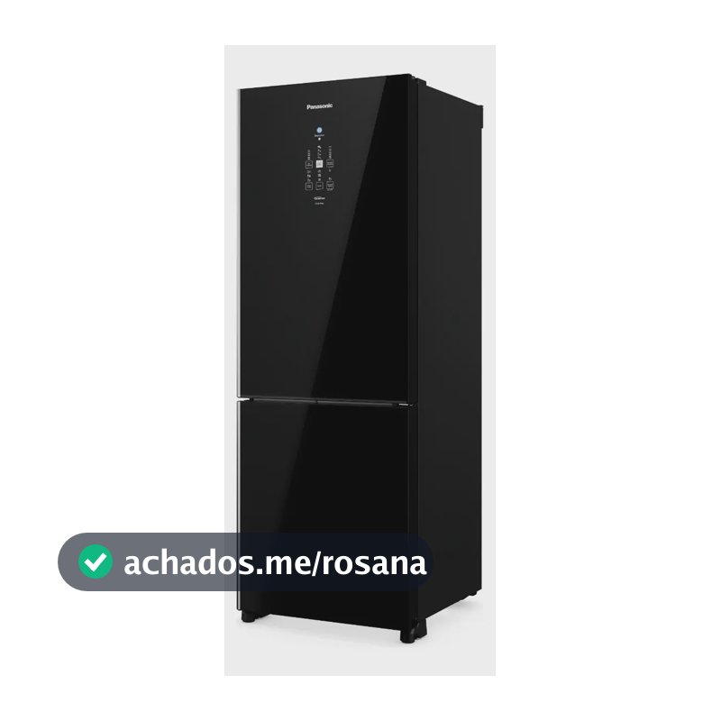 Refrigerador Panasonic 511l Black Glass Nr-bb71gv7b Black (glass