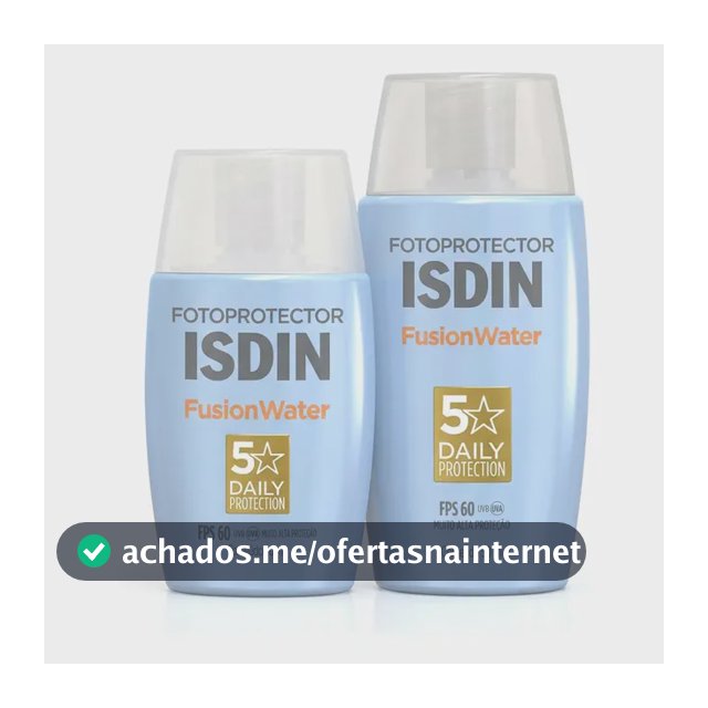 Isdin Fusion Water 80ml Kit: Fusion Water Sem Cor 50ml + Fusion Water Sem Cor 30ml