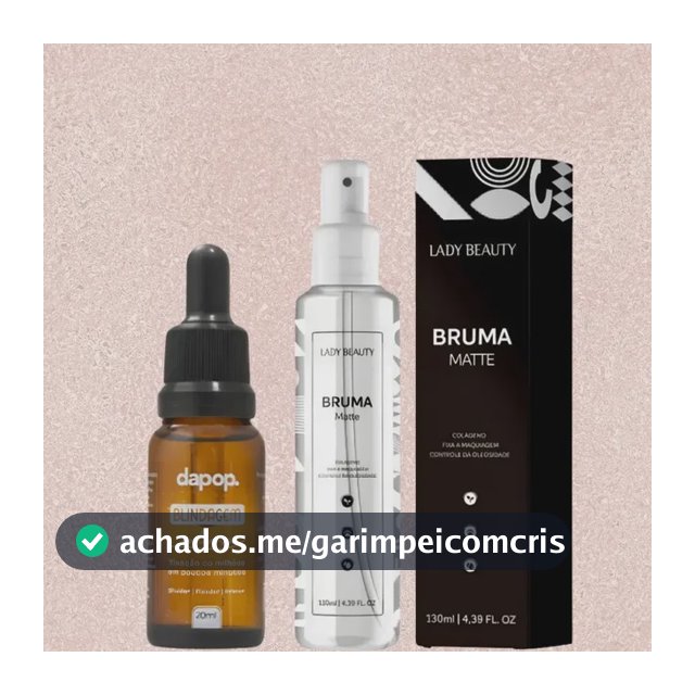 Kit Blindagem Poderosa Dapop + Bruma Fixadora Matte Lady By