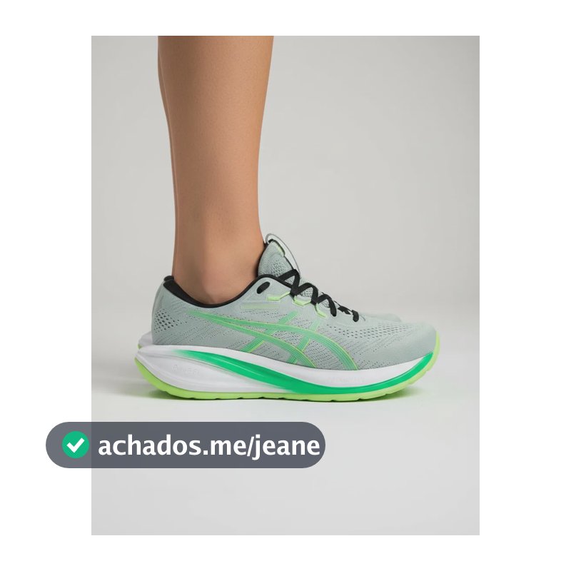 Tênis Asics Gel Cumulus 28 Masculino Corrida Caminhada Verde 44