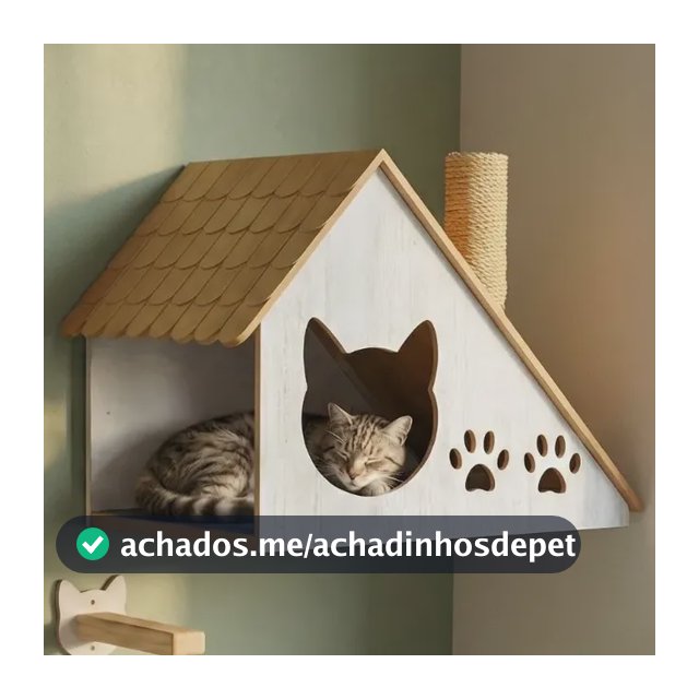 Kit Parquinho Para Gatos De Parede Com Nicho Casinha Degraus Branco