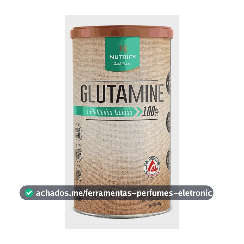 Glutamine L-Glutamina Isolada 100% Sem Sabor 500g Nutrify