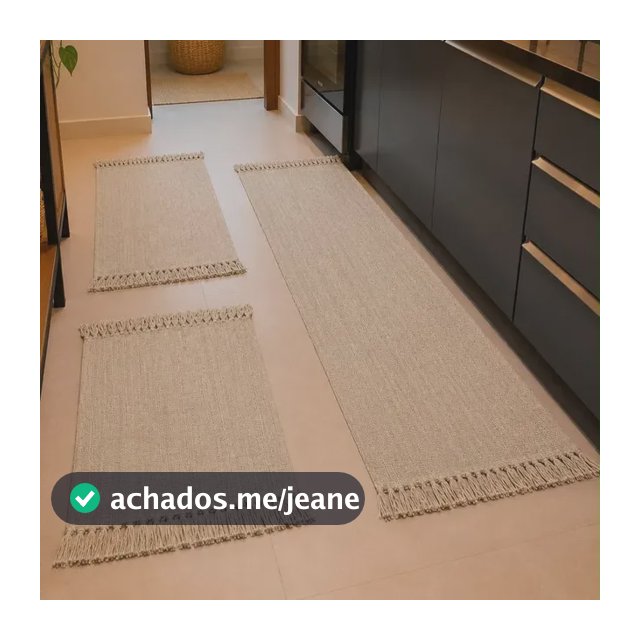 Kit Passadeira Para Cozinha De Tear 3 Peças Promoção Barato