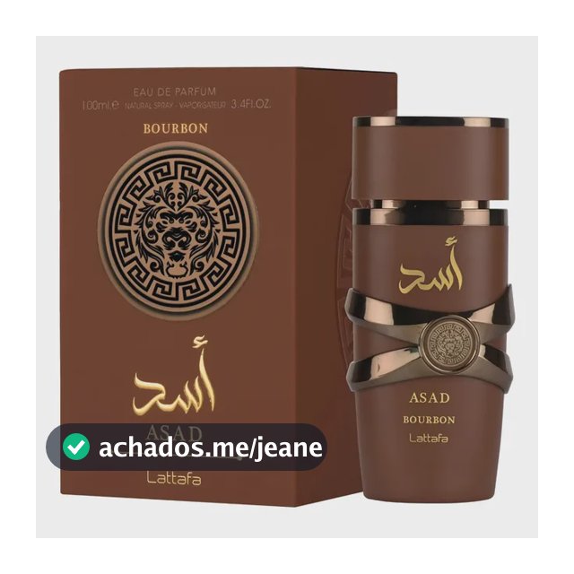 Perfume Masculino Asad Bourbon Lattafa 100ml