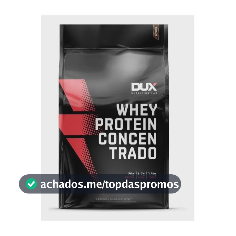 WHEY Protein Concentrado Dux em pó sabor Chocolate branco x 1.8kg