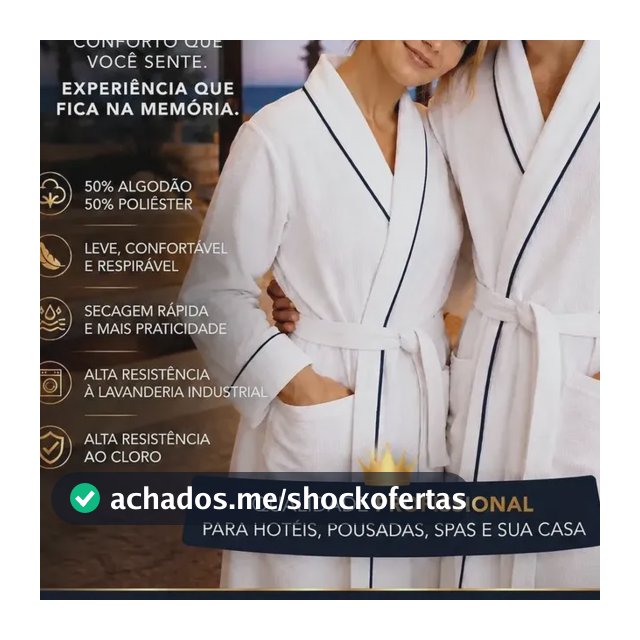 Roupão De Banho Masculino E Feminino Teka Profiline Hotel