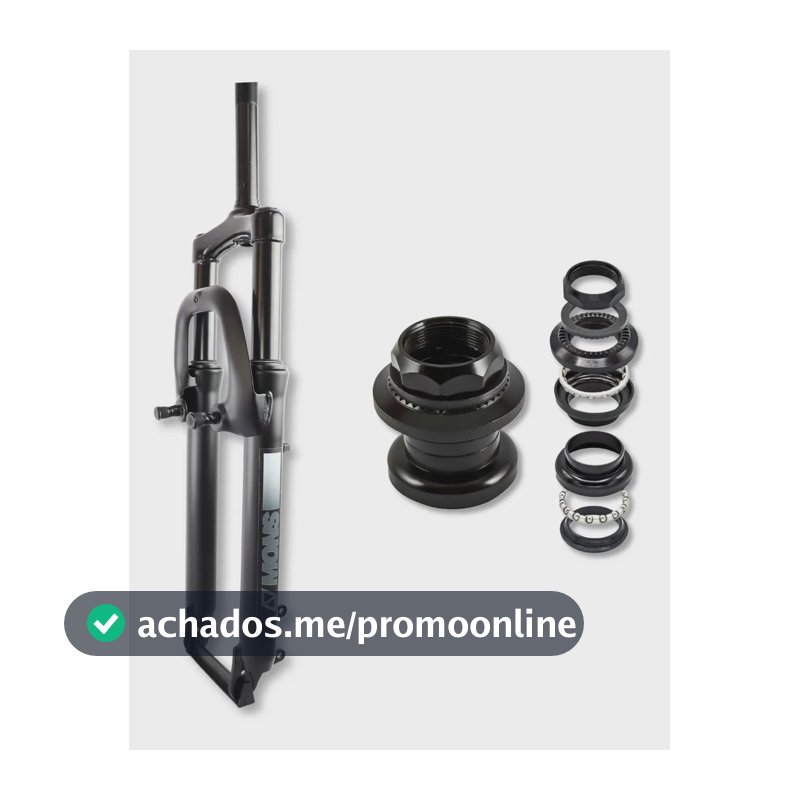 Garfo Suspensão Bike Aro 29 Standard Rosca Fina 21,1mm Amortecedor Bicicleta + Caixa de direção