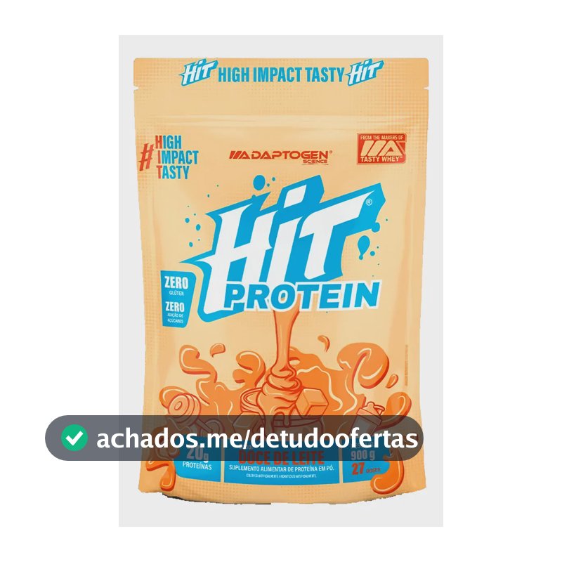 Hit Protein Suplemento Alimentar 900g - Adaptogen Science Sabor Doce De Leite