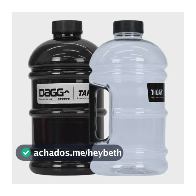 Kit 2 Garrafas Galão De Água Dagg Tank 2l Academia Treino
