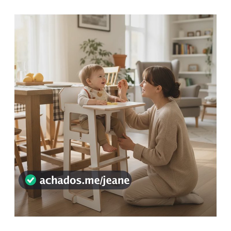 Cadeira De Alimentação Para Restaurante 1 Unid Clean Branco