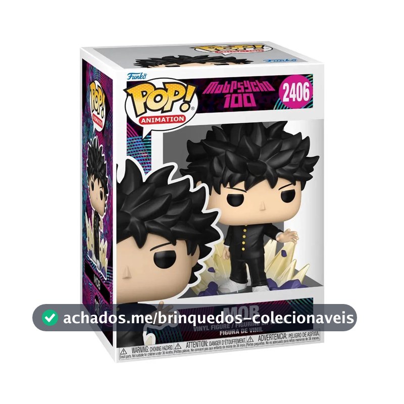Boneco Funko Pop! Mob Psycho 100 - Mob com Chase