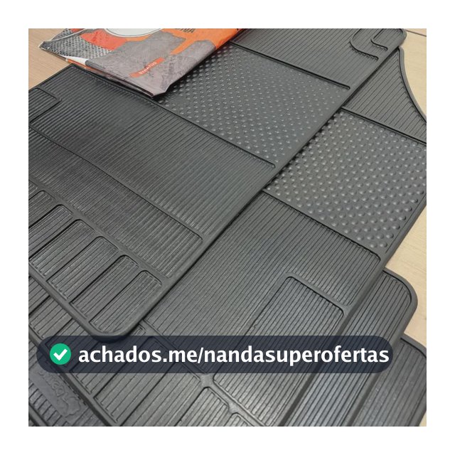 Tapete Automotivo Universal 100% Borracha Preto
