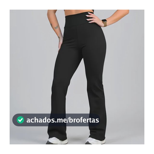 Calça Legging Leg Flare Zero Transparência Grossa Academia