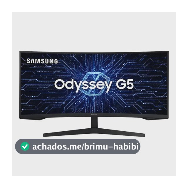 Monitor Gamer Samsung Odyssey G5 34  Uwqhd Preto 127/220v