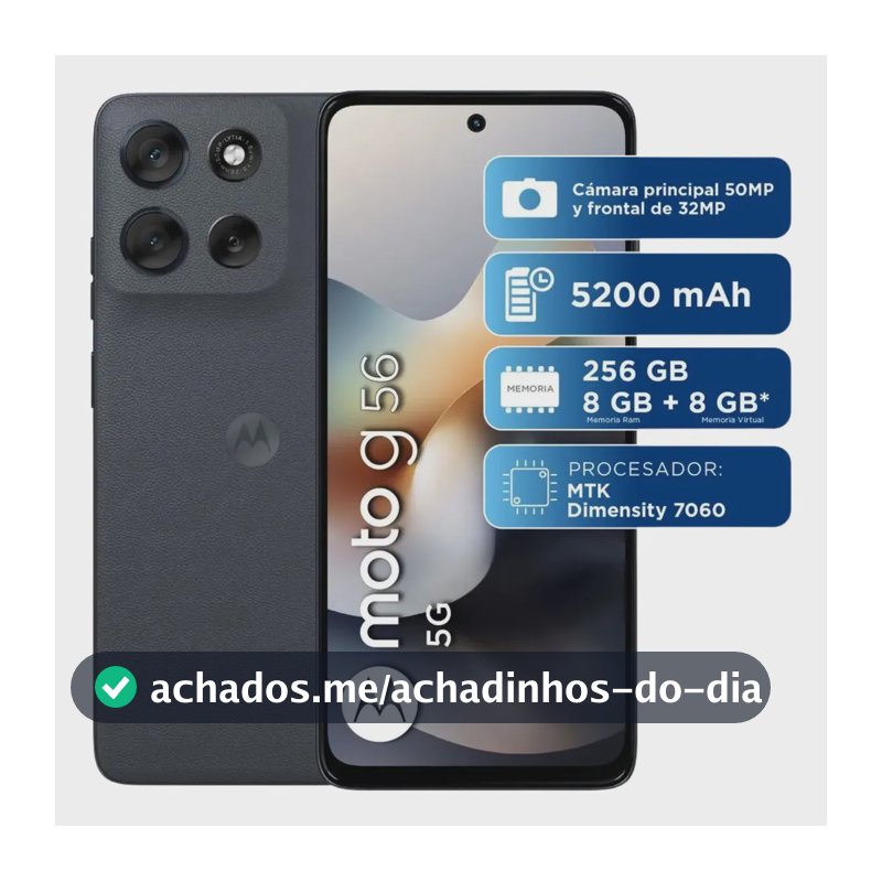 Motorola Moto G56 5g Dual Sim 256gb + 8gb preto