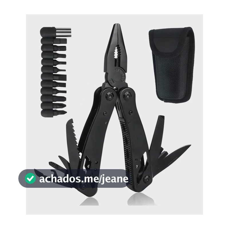 Alicate Universal Multifuncional VAVICHICA Preto Aço Inoxidável