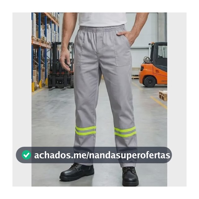 Calça Masculina De Brim Ideal Para Trabalho Uniforme