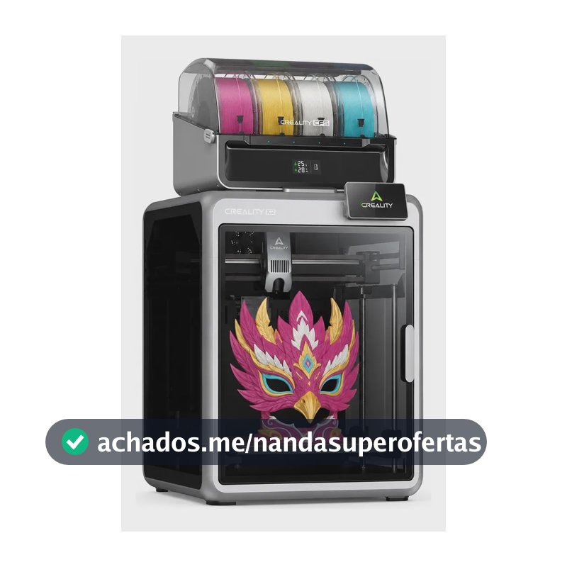 Impressora 3d Creality K2 Combo Com Cfs Multicolor, 600 Mm/s Cor Preto